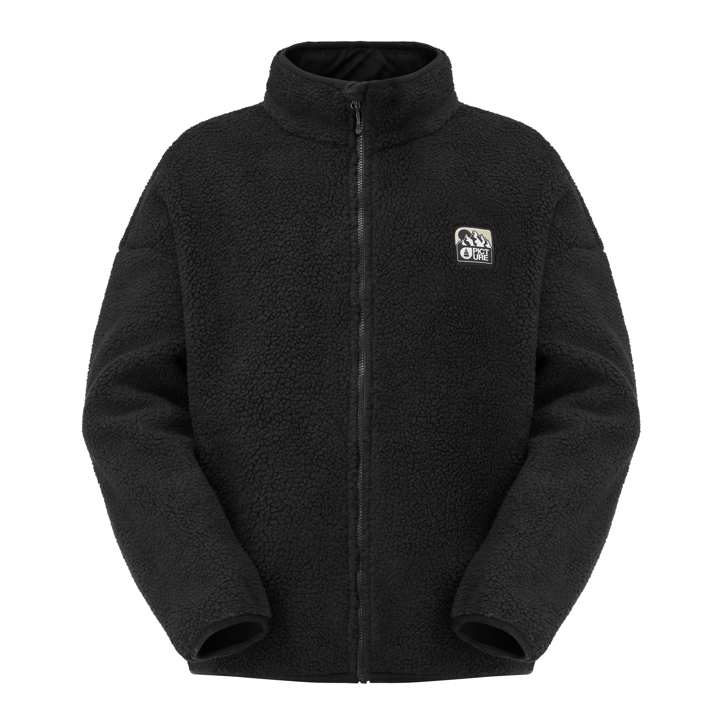 Picture Hafdals Emb Fleece Herren Fleecejacke schwarz Größe L Lifestyle Hautfreundlich