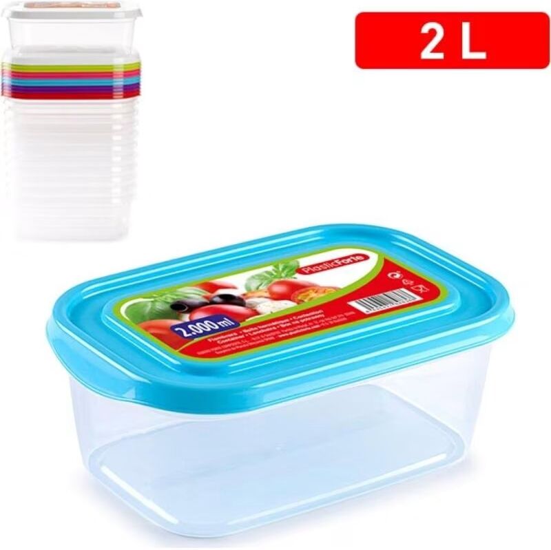 Recipiente De Cocina Multiusos Plasticforte Con Tapa Hermética Azul Talla Única Unisex