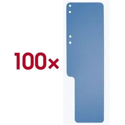 EXACOMPTA 100er-Pack Aktenschwänze blau