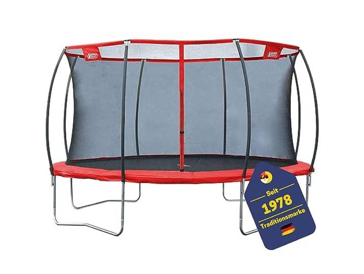 Best Sporting Trampolin Superstar 2.0 I Gartentrampolin I hochwertig & groß mit Sicherheitsnetz I Ø 366 cm I max. Benutzergewichts 150 kg I für Kinder