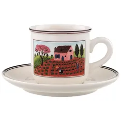 Villeroy & Boch Design Naif Kaffeetasse mit Untertasse 200 ml