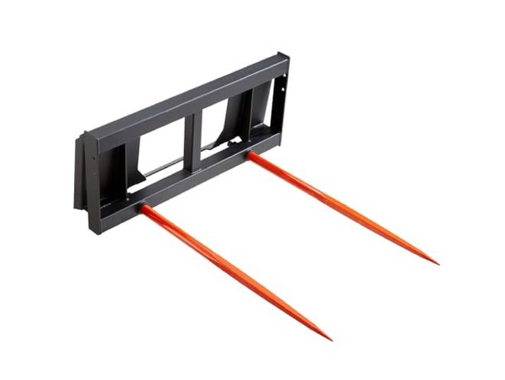 VEVOR Pique-botte de Foin Capacité de Charge 1360 kg Fourche à Balles 2 Dents 125 cm Fourches à Pointes à Fixation Rapide Grande Durabilité pour Tracteurs\, Chargeuses Compactes\, Agriculteurs\, Champs