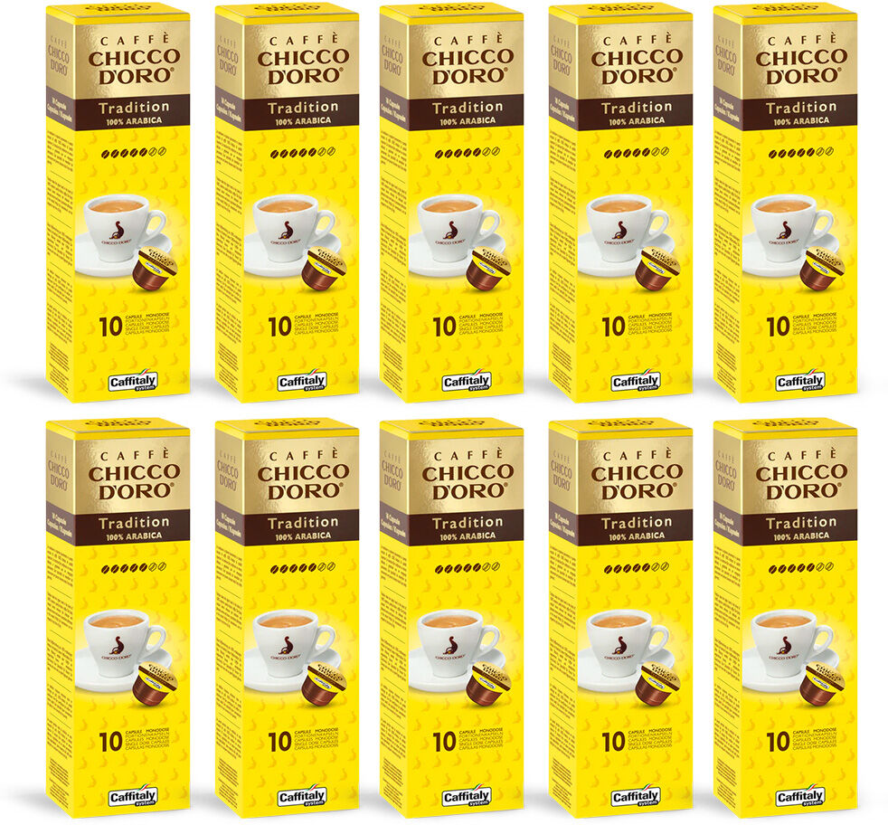 Chicco 100 Capsule Caffitaly System Caffè Tradition 100% Arabica