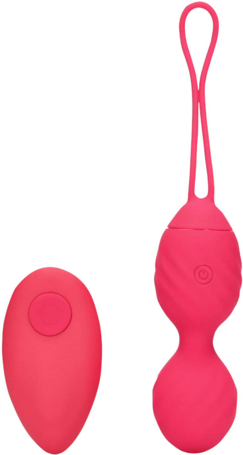 Loveline - Vibrerende Bækkenbundskugle - Rillede - Pink