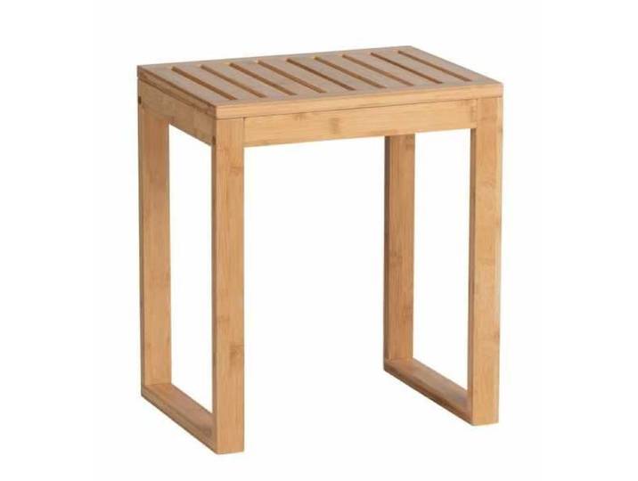 WENKO Tabouret Bambou Salle de bain tabouret de salle de bain Bamboo Bois bambou 40x30x46 cm Marron