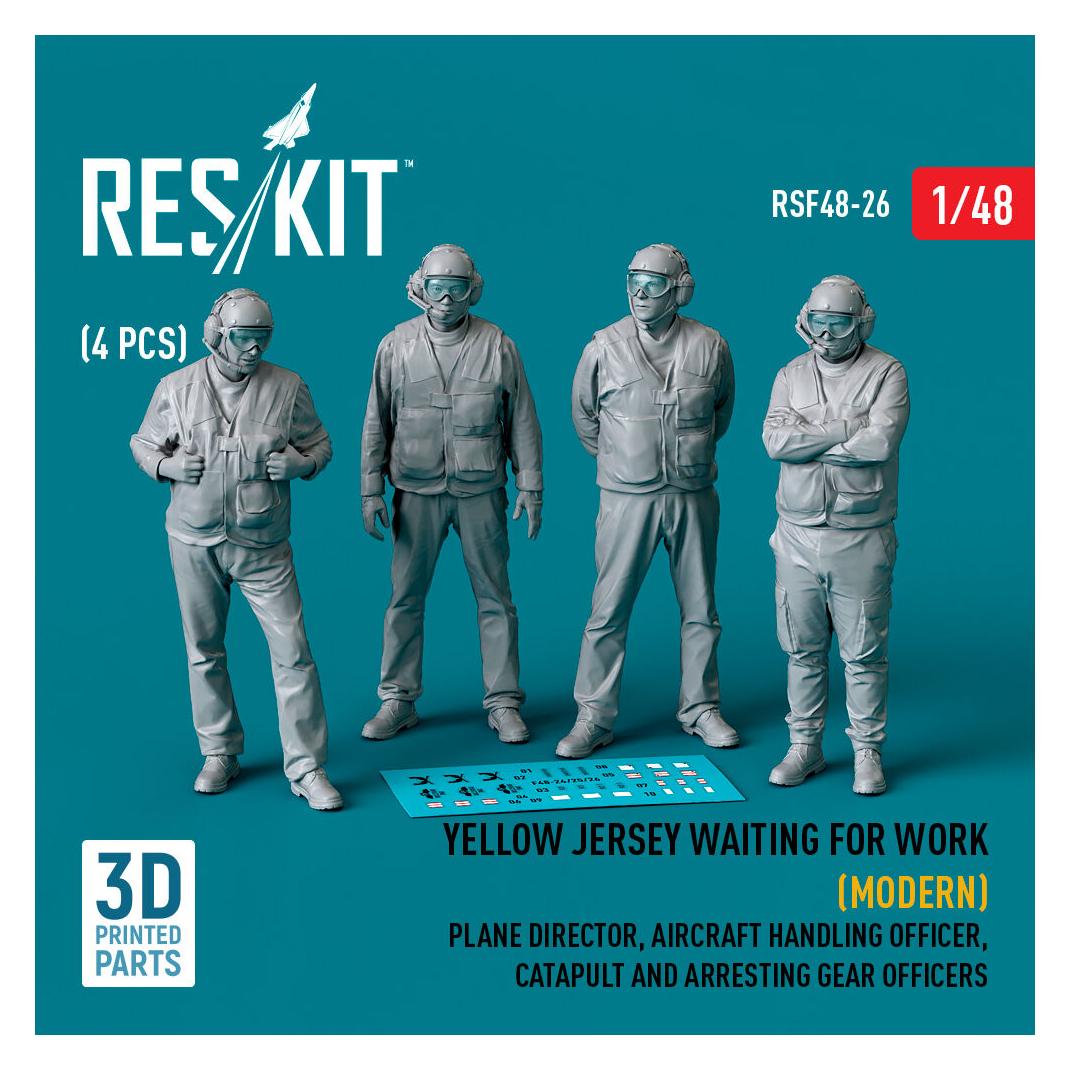ResKit Yellow jersey waiting for work (Modern) Plane Director, Aircraft Handling Officer, Catapult and Arre (RSF48-0026)