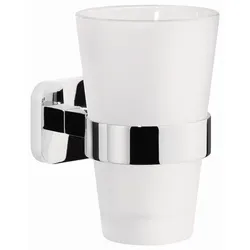 Tesa Glas- und Zahnbürstenhalter Elegaant Chrom Zamak-Rostfreies Metall 40443-00000-00