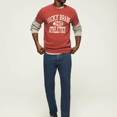 Lucky Brand 412 Athletic Slim - Men's Pants Denim Slim Fit Jeans in Starship, Size 38 x 30
