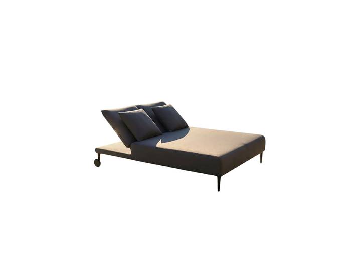 Premium Doppelliege „Saint Tropez“ Anthrazit LLR Collection