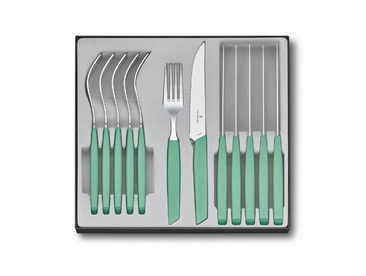 Victorinox Steakmesser Victorinox Swiss Modern Besteck-Set (Steakmesser), 12-teilig, mint