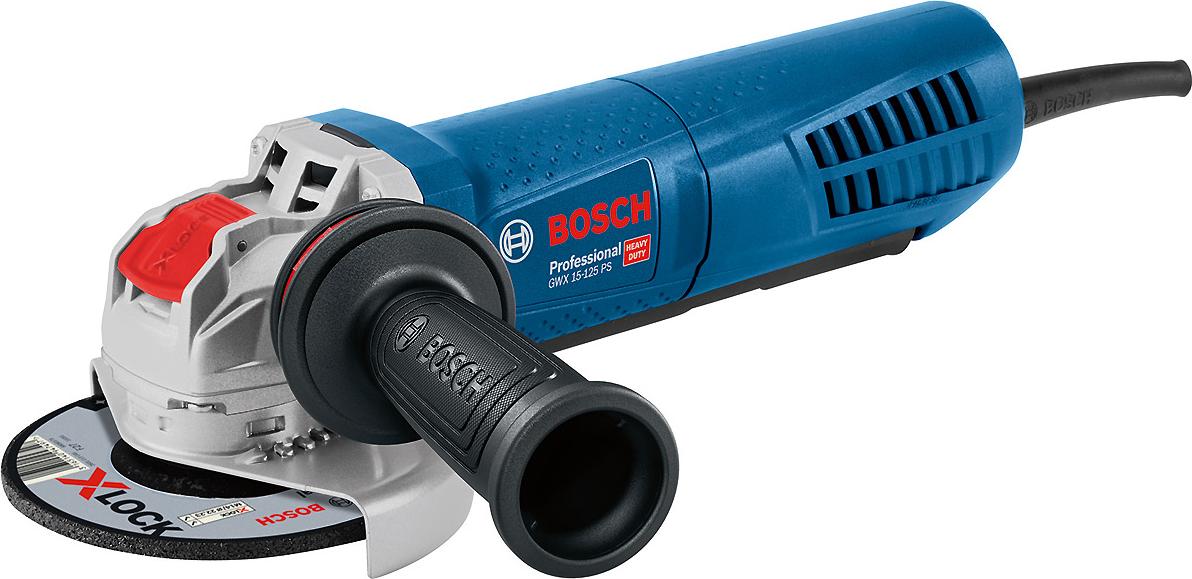 Bosch Professional Bosch Winkelschleifer mit X-LOCK GWX 15-125 PS im Karton