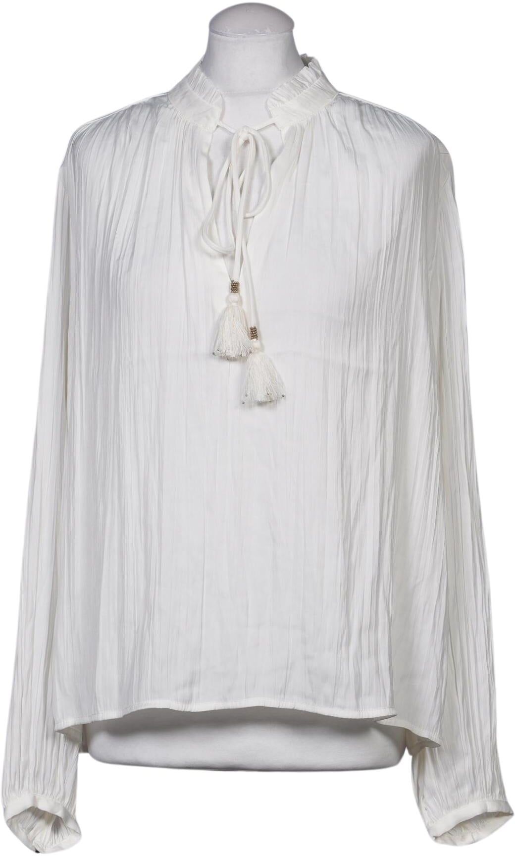 Pepe Jeans Damen Bluse, Weiß, Gr. L, Synthetik - Second Hand