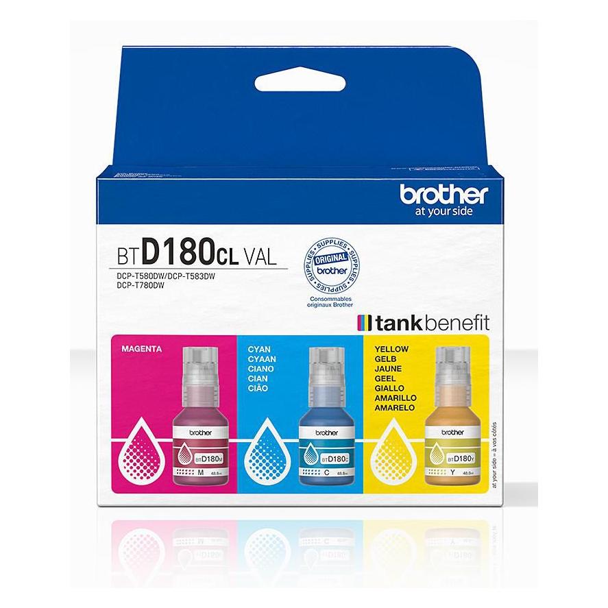 Brother Coloured Multipack Ink Bottles (BTD-180CLVAL)