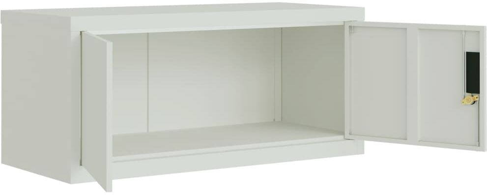 vidaXL Classeur gris clair 90x40x40 cm acier