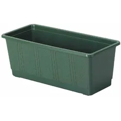 Geli Blumenkasten 39x17,5cm grün Balkonkasten Pflanzkasten Blumentopf Kunststoff Grün
