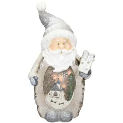 LED-WEIHNACHTSMANN DEKO FIGUR 52 cm Warmweiß batteriebetrieben für Innen