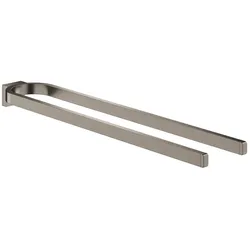 Grohe, Handtuchhalter + Handtuchhaken, Handtuchhalter Selection doppelt hard graphite gebürstet 41059AL0