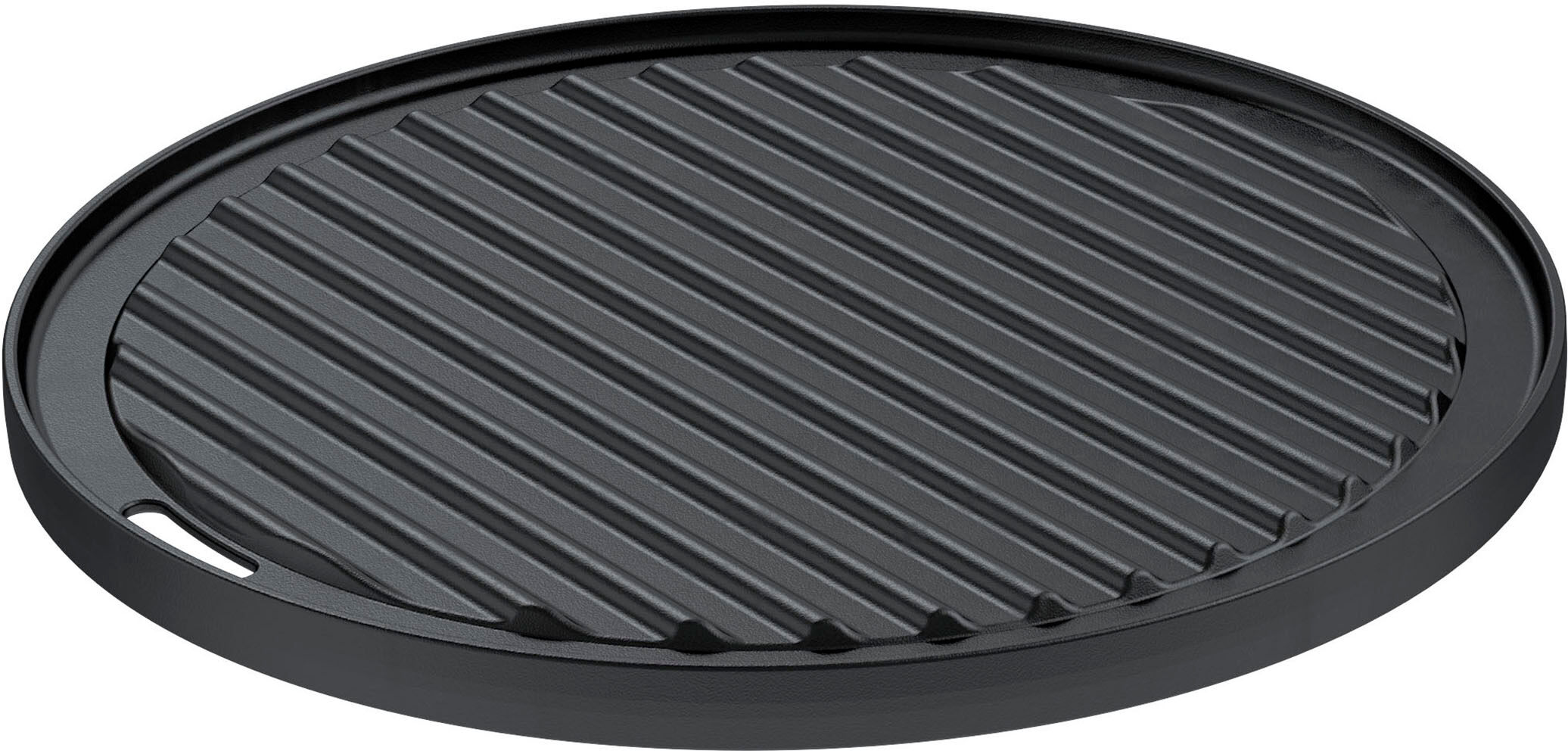 Grillplatte RÖSLE "Vario", schwarz, H:1,5cm Ø:30cm, Gusseisen, Grillroste, Grillplatte, Ø 30cm, optimales Grillbranding schwarz B/H/L: 1,5cm