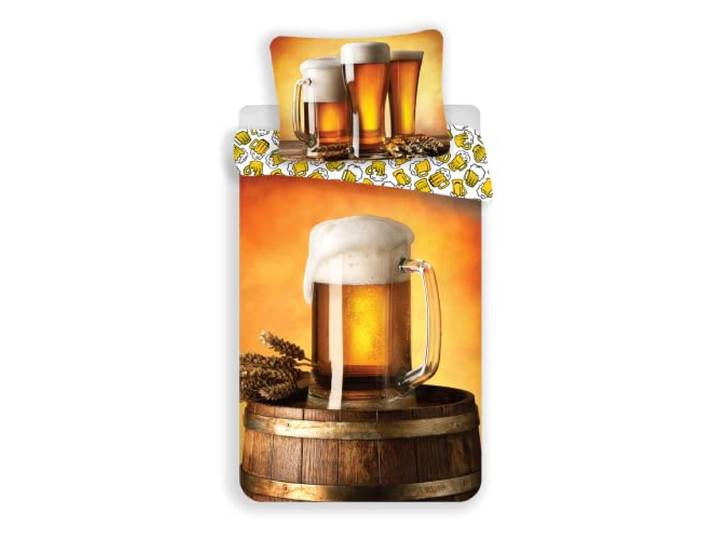 Dekbedovertrek bier - Eenpersoons -140x200