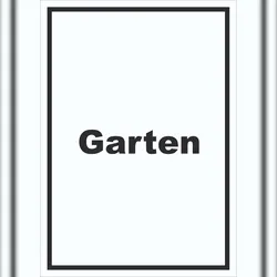 HB-Druck Garten Schild mit Text Blumen Rasen hochkant A4 (210x297mm)