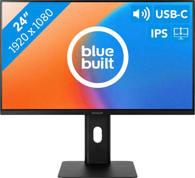 BlueBuilt 24 inch Full HD Monitor met USB C