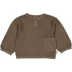 Levv Pullover mit Tasche, braun, 56