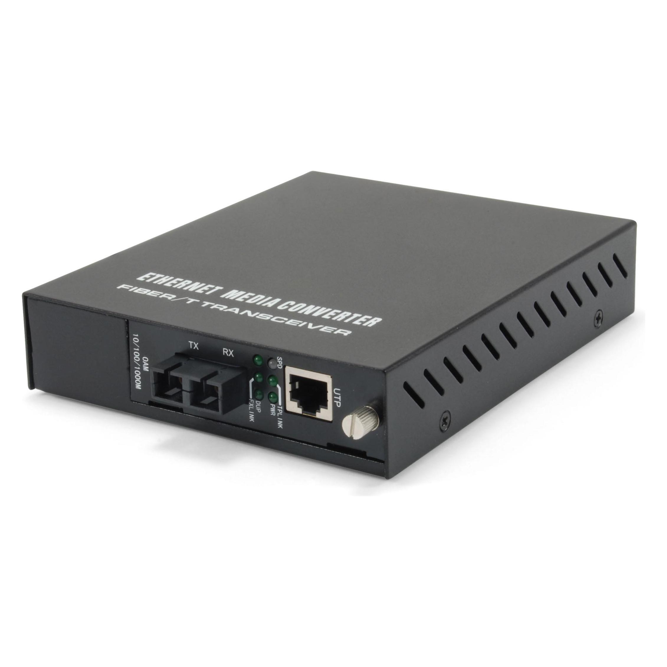 LevelOne Hersteller: RJ45 to SC Managed Gigabit Media Converter, Multi Mode Fiber Web managed und SNMP-Verwa (Media Konverter) (GVM-1101)