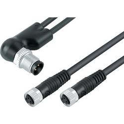 binder 77 9827 3406 50003-0200-20 Sensor-/Aktor-Steckverbinder, konfektioniert M12 Stecker, gewinkelt, Buchse, gerade 2 m Polzahl Sensoren: 4, 3 1 St.