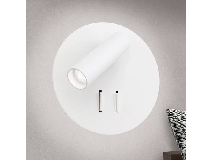ORION Wandleuchte Lenny, weiß / opal, für Schlafzimmer, Aluminium, Modern