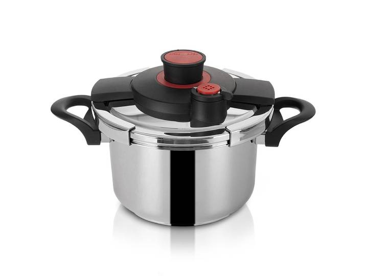 Autocuiseur en acier avec seuils de fermeture automatique, M 5 L