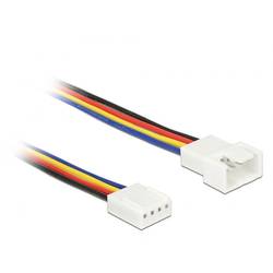 PC-Lüfter Anschlusskabel [1x PC-Lüfter Stecker 4pol. - 1x PC-Lüfter Buchse 4pol.] 1.00 m Bunt Delock 85364