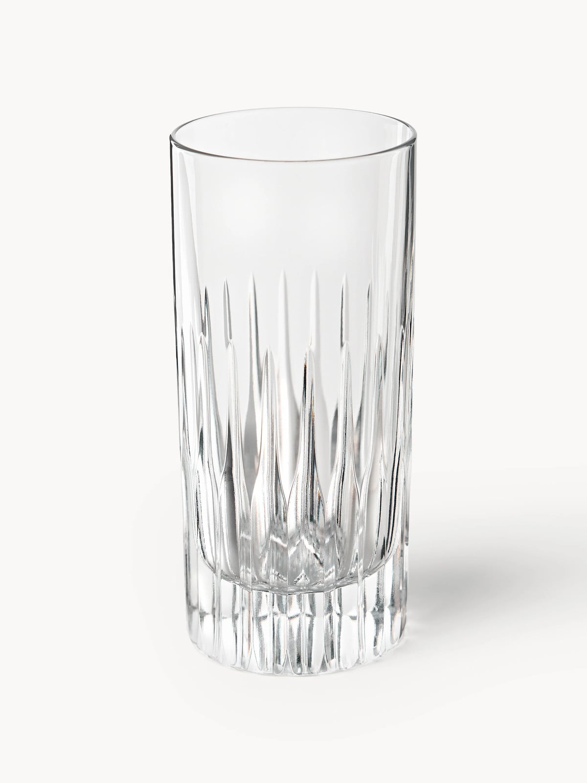 Westwing Collection Dionysos handgemaakte longdrinkglazen met reliëfpatroon, 2-delig