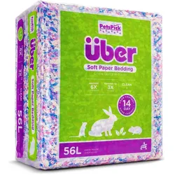 Über Soft Paper Bedding 56l Confetti - (45063) (2.44 kg), Einstreu