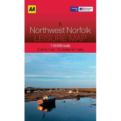 AA Leisure Map Northwest Norfolk, Karte von Aa Publishing, Automobil Association, 978-0-7495-7294-5