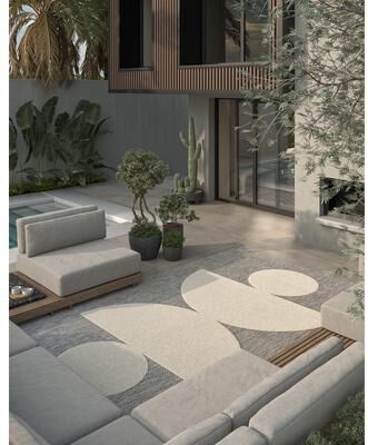 Momeni Vines Geometric Indoor Outdoor Rug