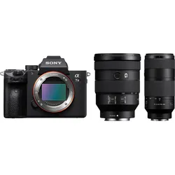 Sony Alpha ILCE-7 III + 24-105mm f4 G OSS + 100-400mm f5,6-8 OSS 100,00 € Cashback