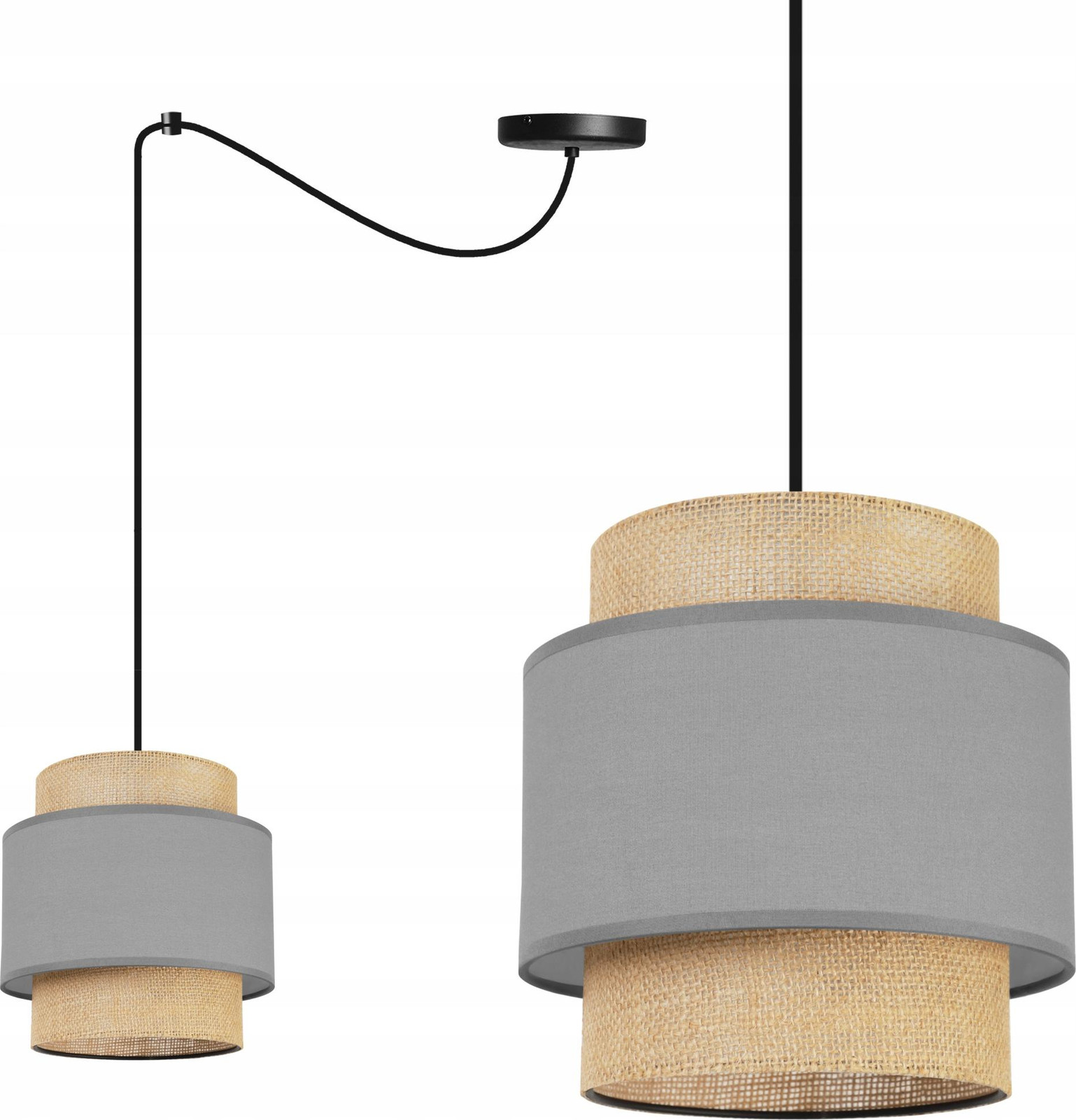 LIGHT HOME LH Hanglamp in boho-stijl van jute