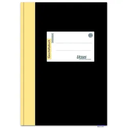 Ursus, Formular, Geschäftsbuch DIN A4 liniert, schwarz Hardcover 384 Seiten (192x)