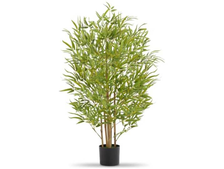 tectake® Plante Artificielle Bambou Artificiel 120cm Fausse Plante Interieur Arbre Vert Arbre Artificiel Décoration Maison idéal pour Décoration Salon Chambre Cuisine Dressing Chambre Enfant Bureau