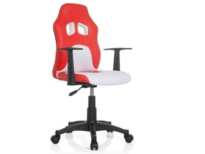 TEEN GAME AL - Kinderdrehstuhl Rot/Weiß