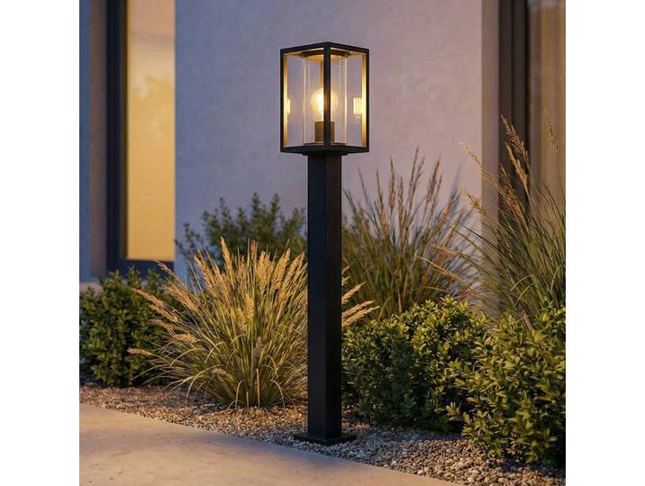 Ferda Außen Gartenleuchte H100 Graphite - Lucande - Terrasse - Modern - Aluminium - Einflammig