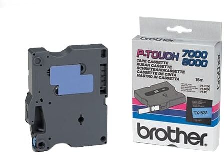 Brother TX-531 fita preto sobre azul 12 mm