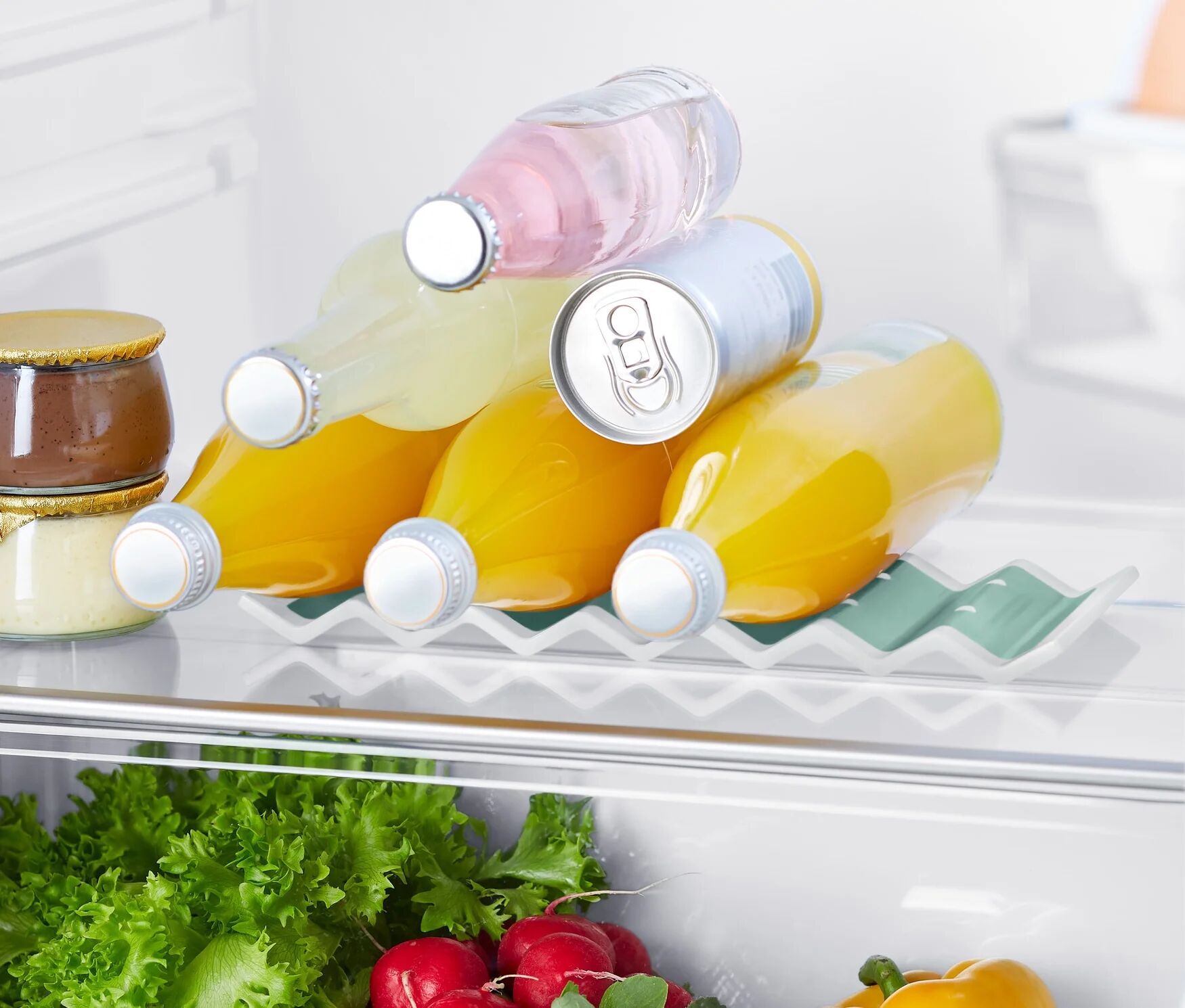 Tchibo - Kühlschrank-Flaschenhalter - weiss