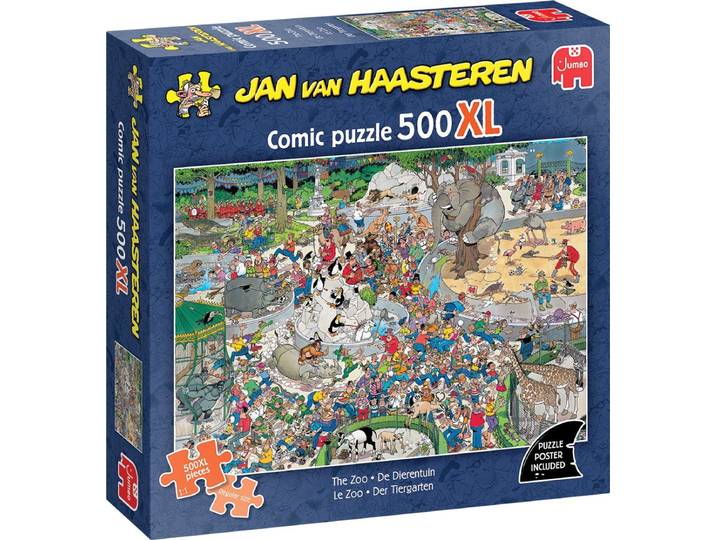 Jan van Haasteren 500XL - De Dierentuin - 500 stukjes puzzel - XL formaat puzzelstukjes