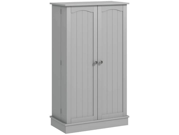 Armoire de cuisine moderne avec étagère réglable gris