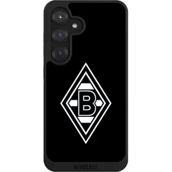 Nivocase Handyhülle für Samsung Galaxy S25 Hülle NIVOpure Case Schwarz Borussia Mönchengladbach Gladbach (Samsung Galaxy S25), Smartphone Hülle, Schwarz