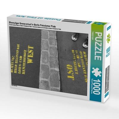 CALVENDO Puzzle Ehemaliger Grenzverlauf in Berlin Potsdamer Platz 1000 Teile Puzzle quer | 1000 Teile Lege-Größe 64 × 48 cm Foto-Puzzle für glückliche