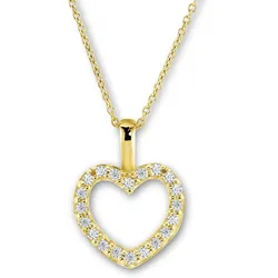 Tchibo - 585 Gold Kette - weiß