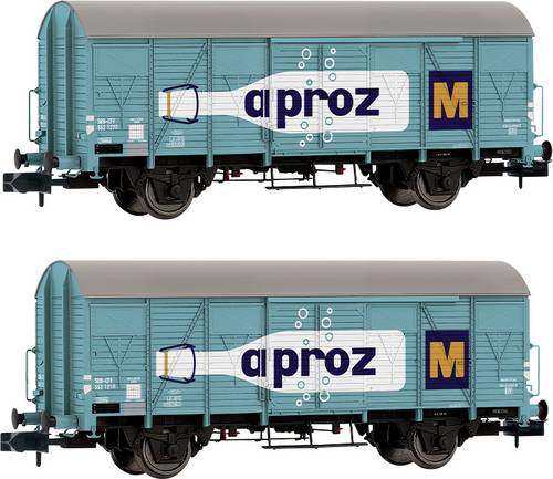Arnold HN6683 N 2er-Set gedeckter Güterwagen K4 "APROZ" der SBB
