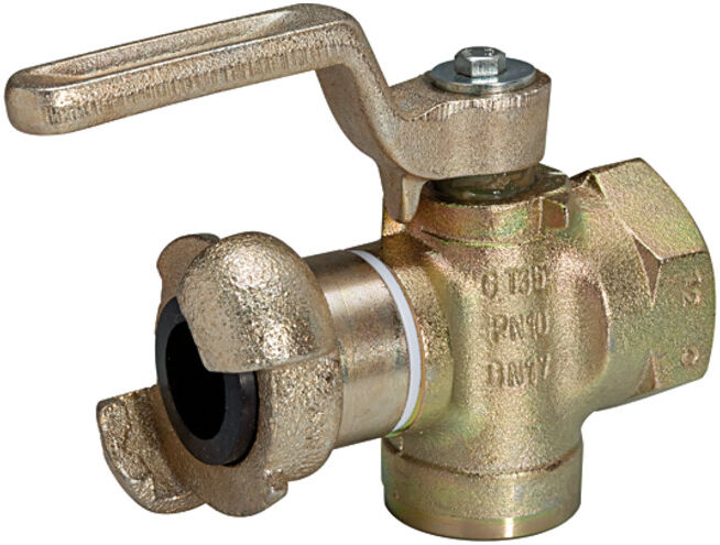 Riegler Robinet de poulet, raccord unilatéral, butée levier, ventilation, G 1/2 IG (KH 12)